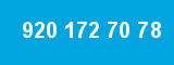 920 172 70 78 920 172 70 78